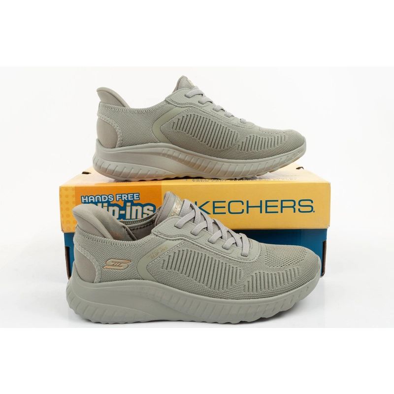 Skechers Bobs Squad women's slip-on sneakers olive