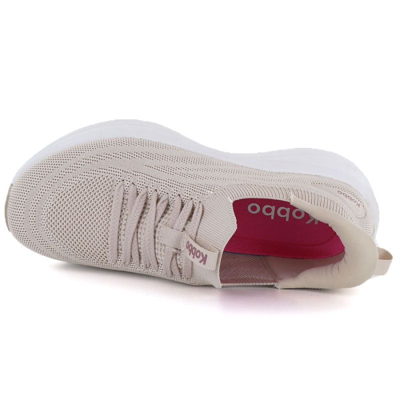 Beige women's platform sneakers Kobbo Vinceza 102421 Kobbo