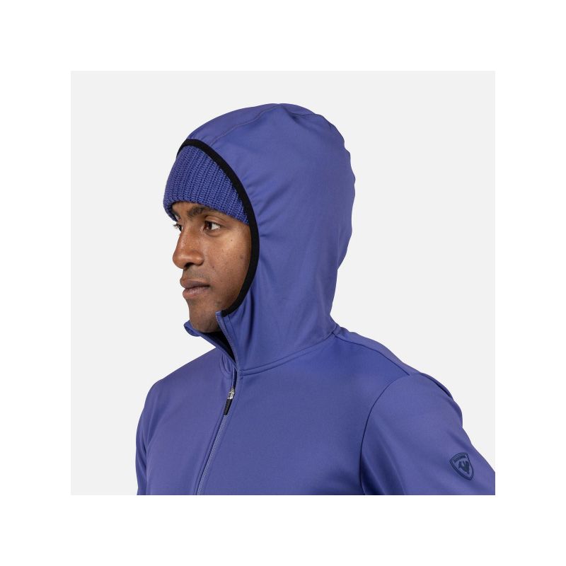 ROSSIGNOL Men's Mid Layer Stretch Hoodie Blue