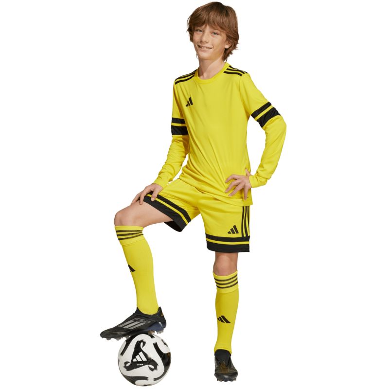 adidas Squadra 25 Long Sleeve Kids T-Shirt Yellow JJ0043 In preparation Adidas