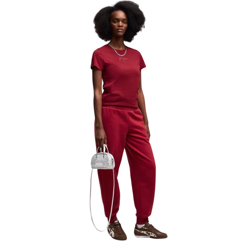 Puma ESS Script Tee Women's T-Shirt Red 691760 23