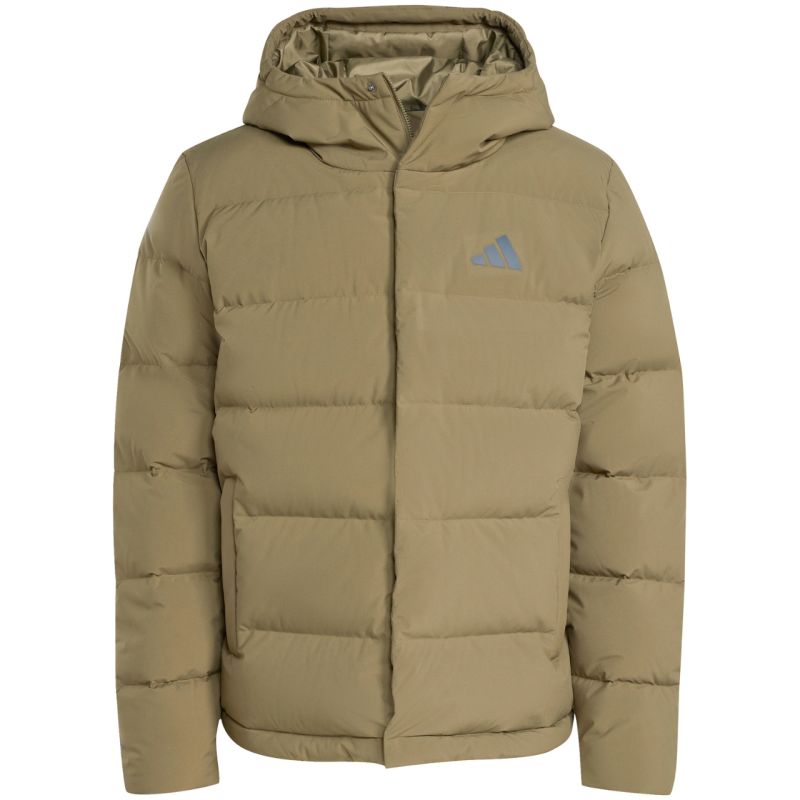Men's adidas Helionic Climawarm Hoodie Jacket Olive JX0580 In preparation Adidas