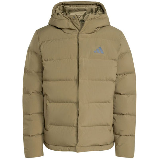 Men's adidas Helionic Climawarm Hoodie Jacket Olive JX0580 In preparation Adidas