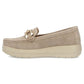 Beige leather wedge loafers Filippo DP7652 Filippo