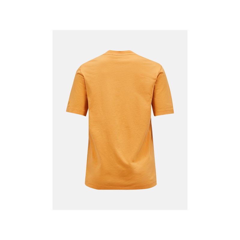Peak Performance W Original Small Logo Tee Orange Peak Performance