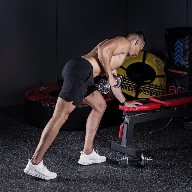 Dumbbells in a case HMS STC21 2 x 10 kg chrome In preparation Your Sports Performance