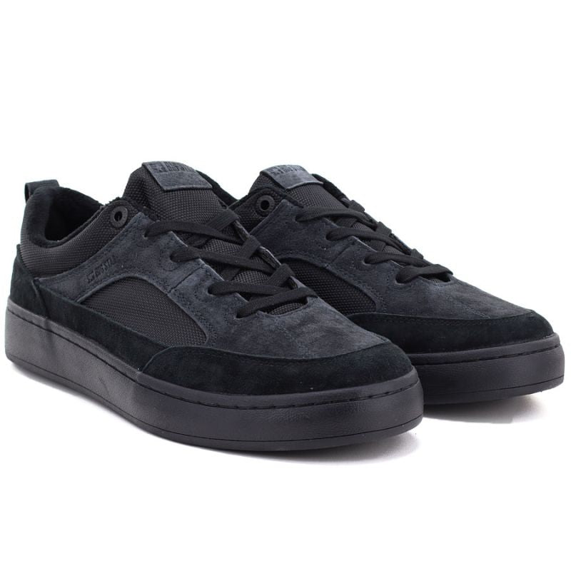 Men's casual leather sneakers, black, Big Star UU174118