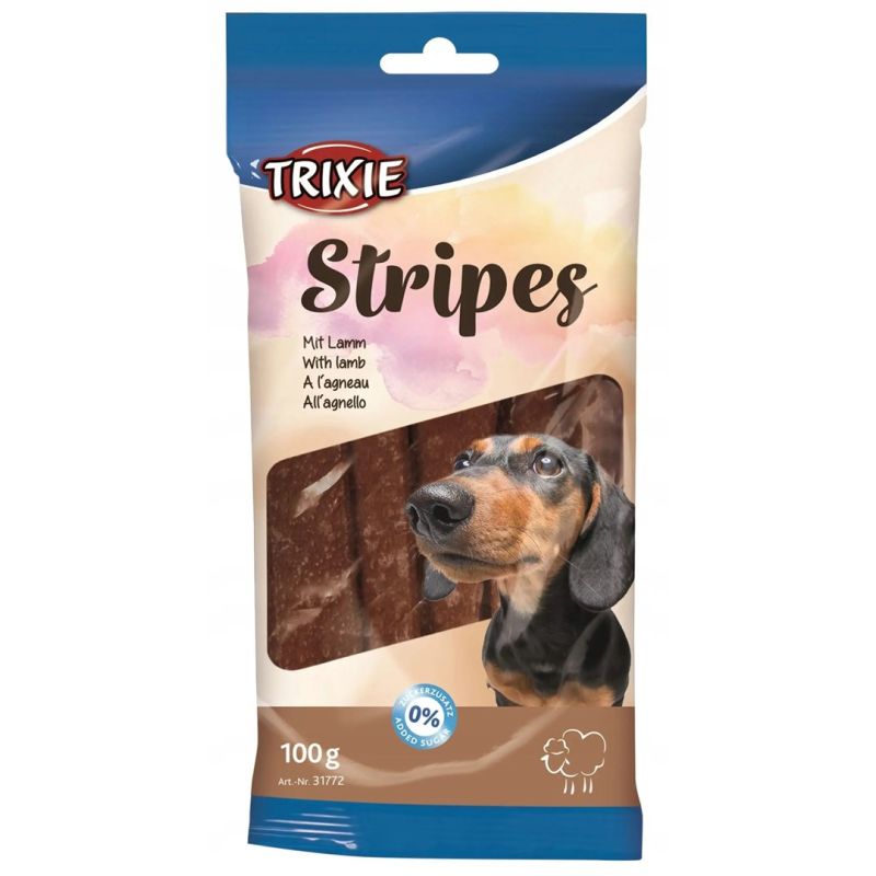 TRIXIE Stripes Lamb strips - dog treat - 100 g Dla psa/Przysmaki Your Sports Performance