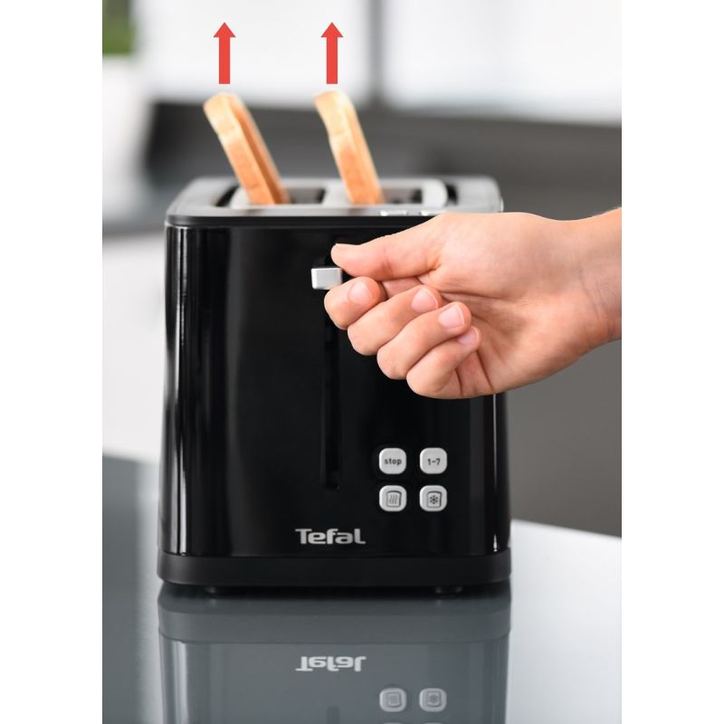 Tefal TT6408 Toaster 2 Slices Black 850 W AGD - Produkty/Tostery Your Sports Performance