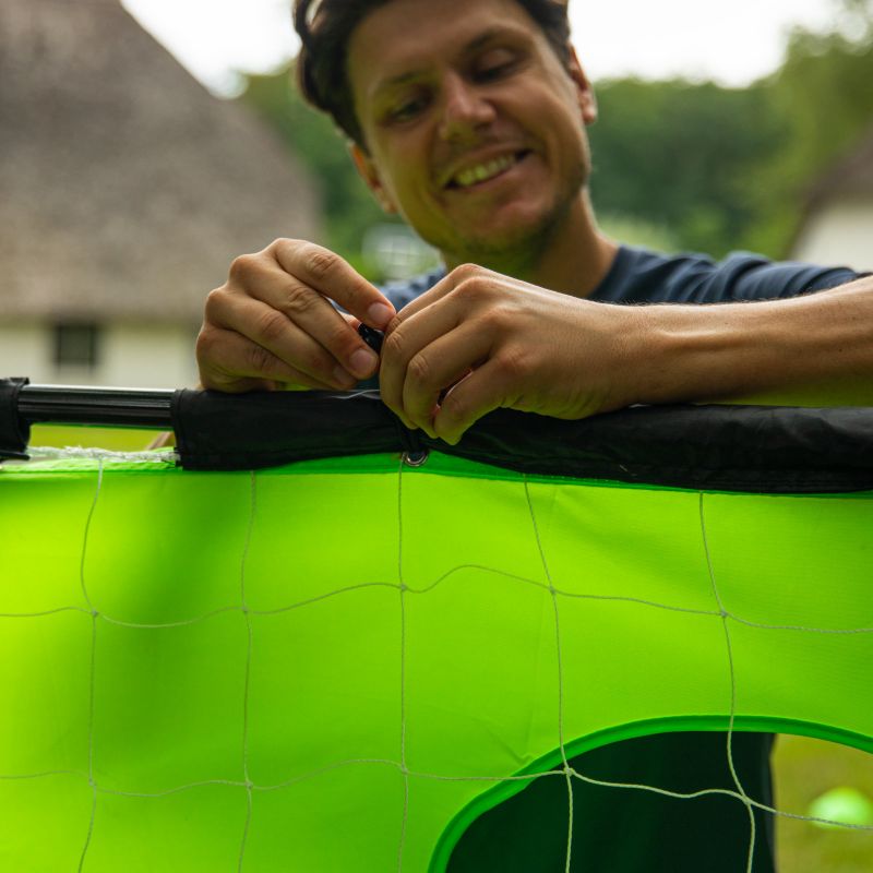 VIRTUFIT FOOTBALL GOAL WITH SHOOTING MAT - 215 X 150 CM In preparation Your Sports Performance