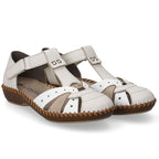 Rieker M1655-61 comfortable women's sandals with velcro closure and closed toes in beige To be categorized Your Sports Performance