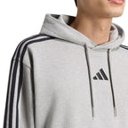 Men's adidas Essentials 3-Stripes French Terry Hoodie Gray KY4202