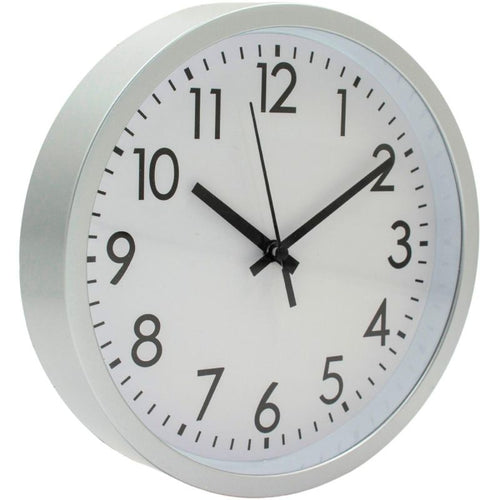 PP WALL CLOCK 20CM SILVER Home and Garden/Equipment Your Sports Performance
