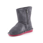 BearPaw Emma Toddler Zipper Jr 608TZ-903 Charcoal Pomberry winter shoes Footwear/Outdoor/UGG Your Sports Performance