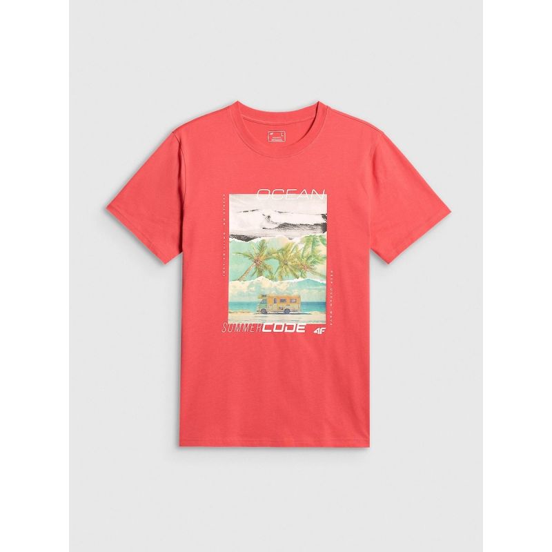 Men's regular printed T-shirt 4F 4FRSS26TTSHM4304-63S 4f