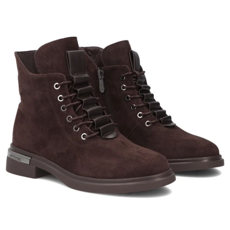 Women's brown leather ankle boots Filippo DBT8196