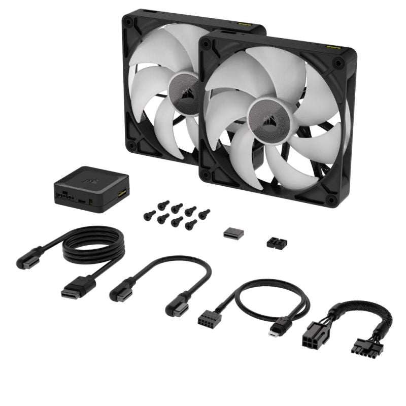 Corsair iCUE LINK RX140 RGB Computer Case Fan 14 cm Black 2 pcs. Chłodzenie/Chłodzenie - wentylatory Your Sports Performance