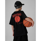 Boy's loose T-shirt with print 4F 4FJRSS26TTSHM3835-20S 4f