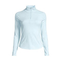 CASALL Women's Serene Half Zip Long Sleeve T-Shirt, Blue