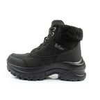 Lee Cooper women's winter hiking sports shoes, insulated, black, lace-up Lee Cooper