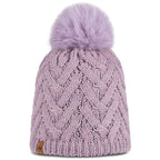BUFF KNITTED & FLEECE BAND BEANIE CARYN LILAC ICE
