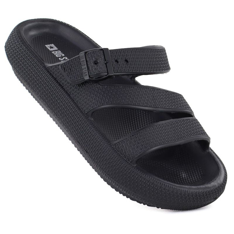 Women's sports flip-flops with a thick sole for the pool, black Big Star TT274A037 To be categorized Your Sports Performance