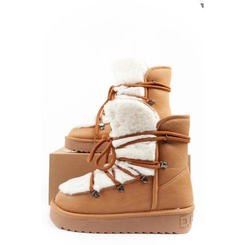 D.Franklin women's winter snow boots, fashionable fur lining, high D.Franklin