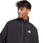 Men's adidas Essential Small Logo Windbreaker Jacket Black JM1772