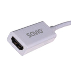SAVIO cl-57 Adapter (Mini DisplayPort M - HDMI F; 0.10m; white) Kable i adaptery/Adaptery, przejściówki Your Sports Performance