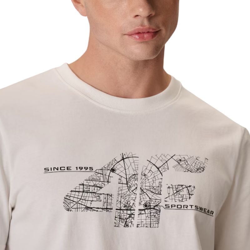 Men’s T-shirt 4F M3573 Off-White 4FWAW26TTSHM3573 11S