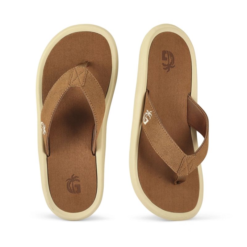 Gumbies Men's NOOSA FLIP-FLOP LATTE Flip-Flops