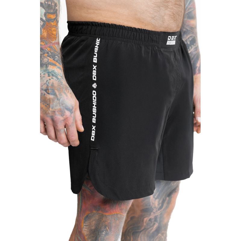 Black DBX Bushido MMA Shorts ODZIEŻ - Szorty treningowe Your Sports Performance