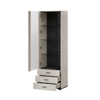 Display cabinet S1 SOHO 60x41x192 cashmere+black Bufety i witryny/Bufety i witryny na drewnianej podstawie Your Sports Performance