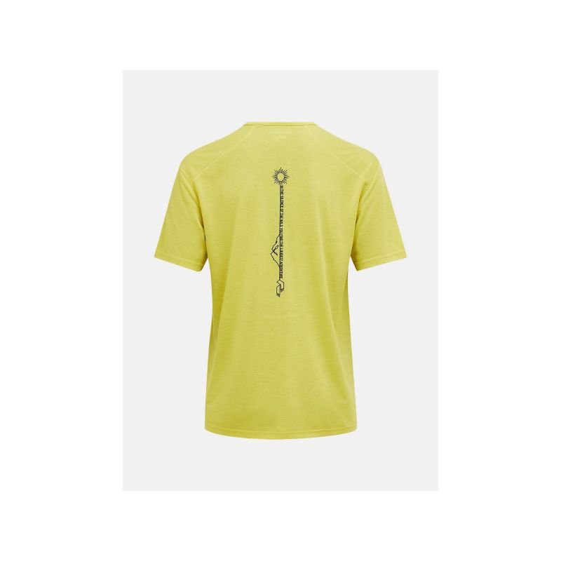 PEAK PERFORMANCE M Wool-Blend Shortsleeve T-shirt, yellow
