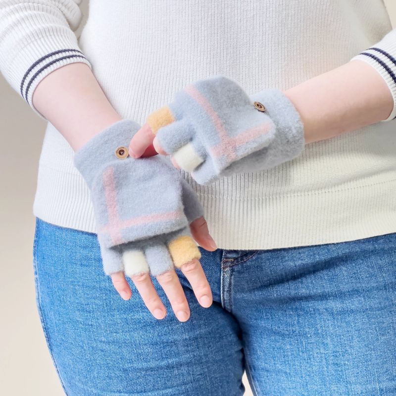 Women's/children's winter phone gloves - gray Hurtel