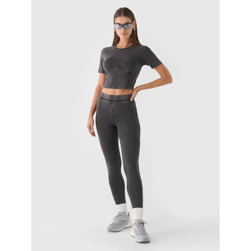 Women's crop top slim plain 4F 4FRAW24TTSHF2581-20S *Kategoria tymczasowa Your Sports Performance