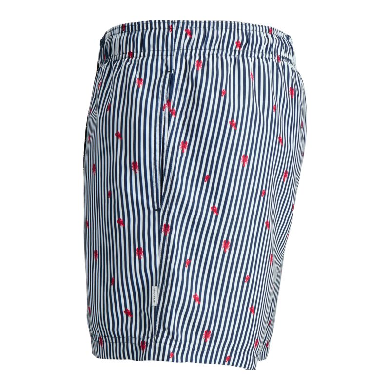Jack&Jones men's JWHARUBA SWIM PRINTS SHORTS 12206537 NAVY BLAZER STRIPES Jack&Jones