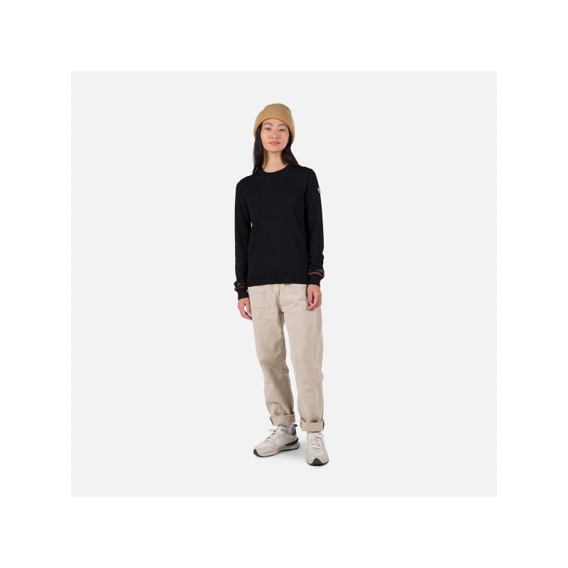 Rossignol W Corporate Crew Neck Sweater Black Rossignol