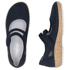 Women's Velcro Shoes Navy Blue Rieker 44859-14 To be categorized Your Sports Performance