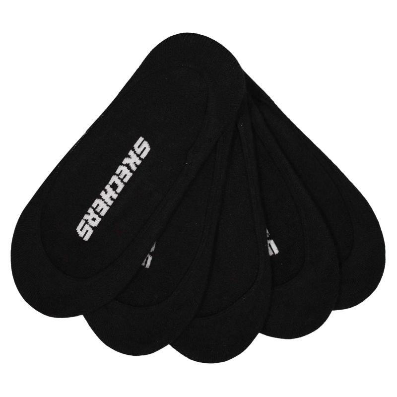 Skechers 5pk Womens Non Terry Socks S110703-BLK Black 36-40 In preparation Your Sports Performance