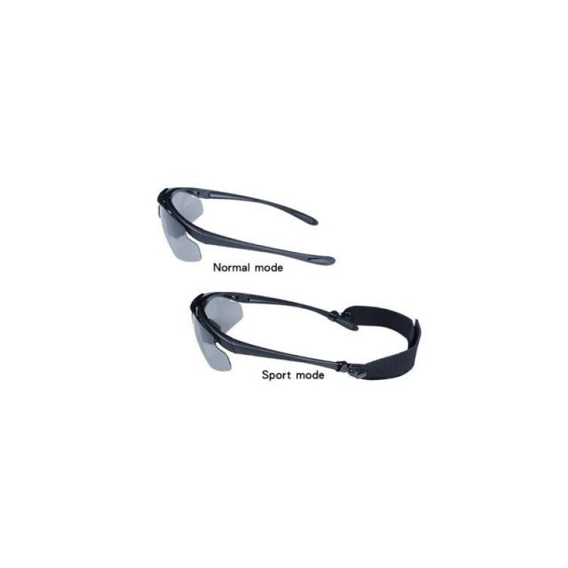 Wosport Black Shooting Glasses - 3 Interchangeable Lenses, Strap Strzelectwo/Ochrona oczu Your Sports Performance