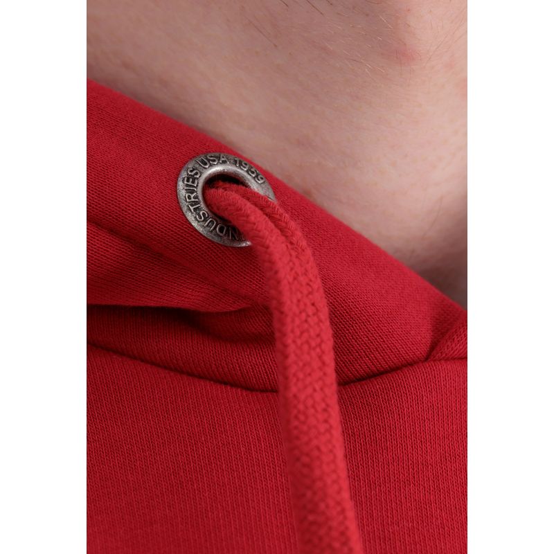 Alpha Industries Men's Back Print Hoody Speed Red Kangaroo Graphic Hoodie (178318-328) In preparation Your Sports Performance