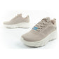 Skechers Bobs B Flex women's sneakers, fashionable beige Skechers