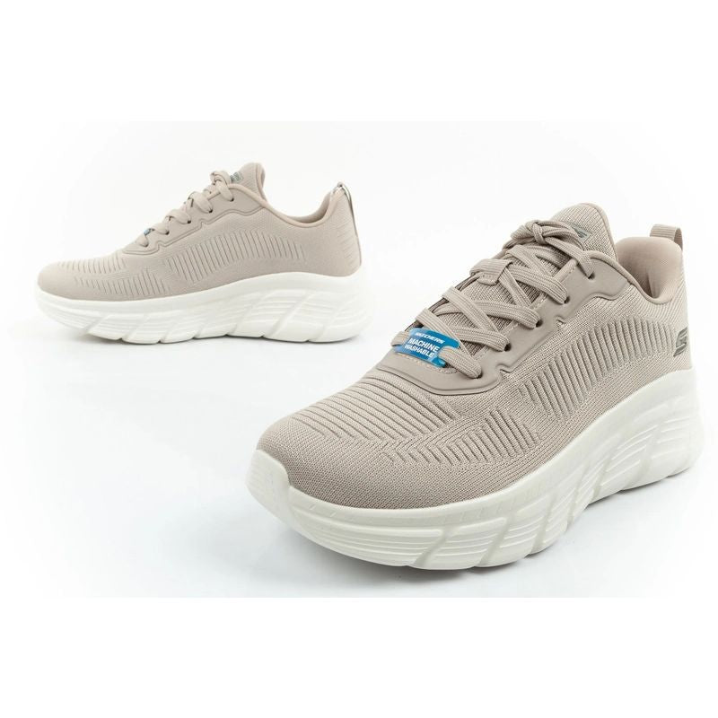 Skechers Bobs B Flex women's sneakers, fashionable beige Skechers