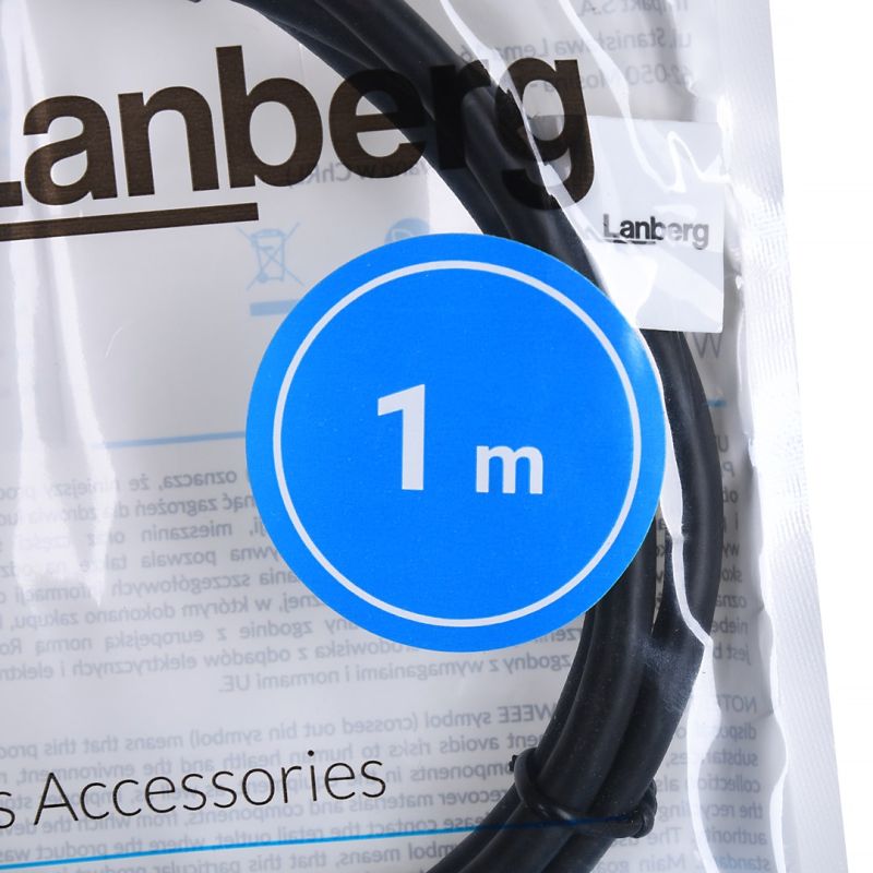LANBERG USB-A 3.0 M/M CABLE 1M BLACK CA-USBA-30CU-0010-BK Kable i adaptery/Kable USB Your Sports Performance