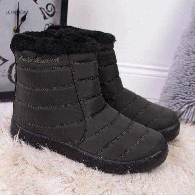 Waterproof snow boots with zipper NEWS W EVE181D khaki Footwear/Outdoor/News Your Sports Performance