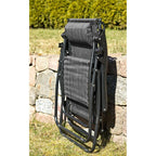 FOLDABLE GARDEN DECK CHAIR WITH CANOPY 173X52/65X110CM GRAY Home and Garden/Garden Your Sports Performance