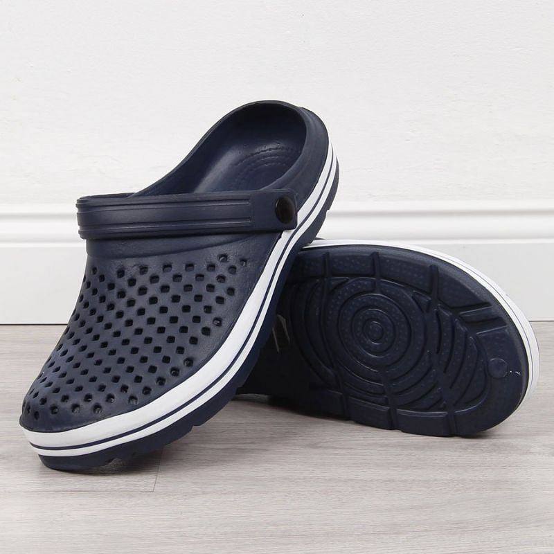 NEWS W EVE300B openwork foam slippers navy blue Footwear/Lifestyle/News Your Sports Performance