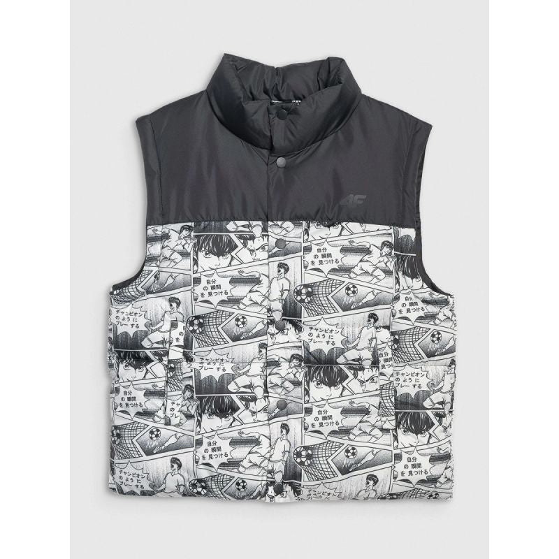 Boy's down vest with synthetic filling 4F 4FJRAW25TVJAM321-10A 4f