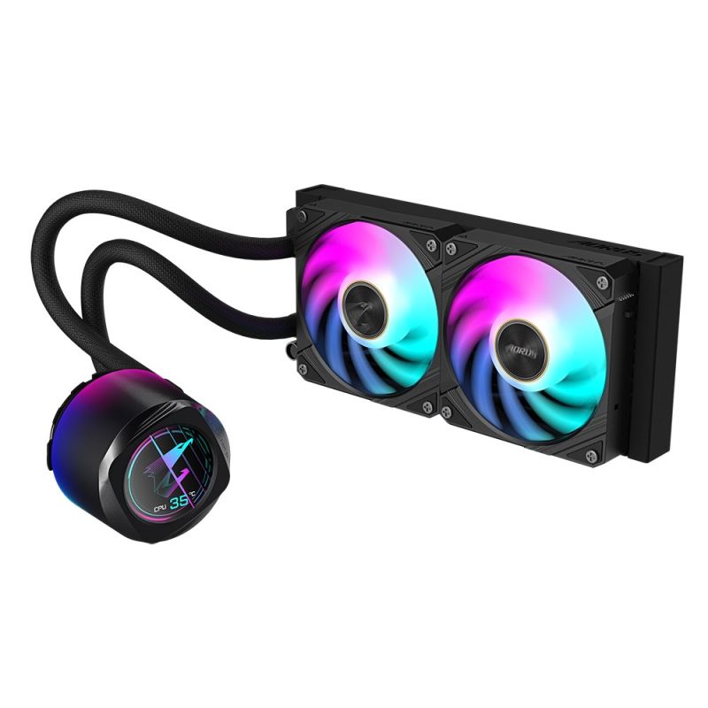 GIGABYTE AORUS WATERFORCE X II 240 Processor All-in-One Liquid Cooler 12cm Black Chłodzenie/Chłodzenie - zestawy chłodzenia wodnego Your Sports Performance